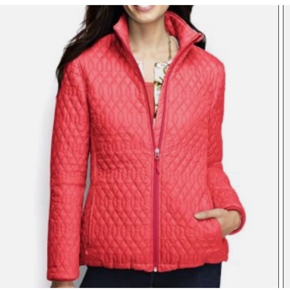LANDS END neon light jacket